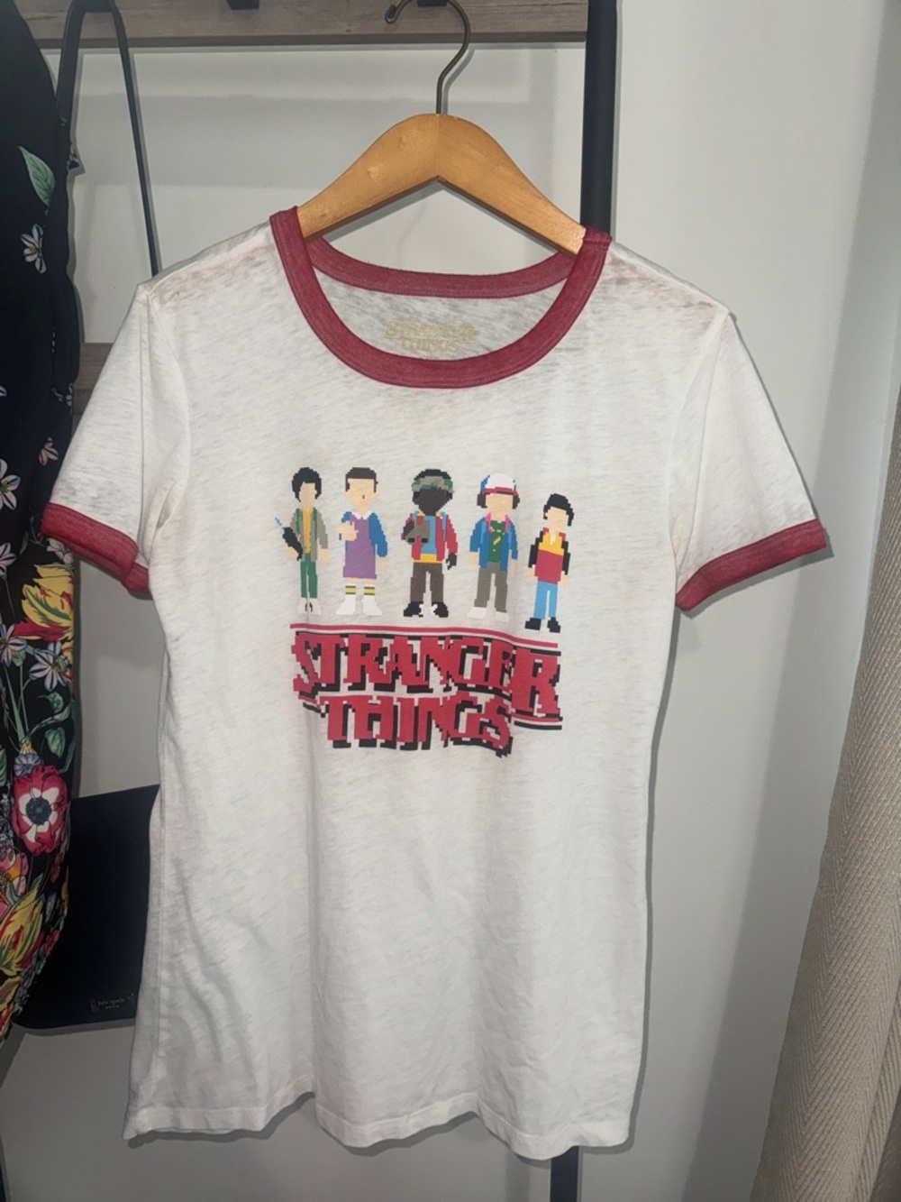 Stranger Things Pixel Top Size Large